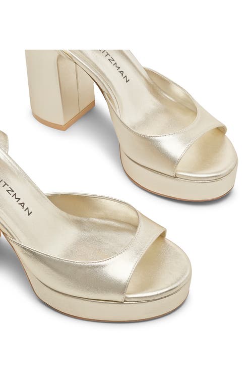 Stuart Weitzman Women's Dayna Ii Platform Sandals In Light Gold