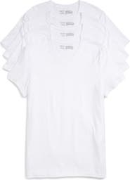 Nordstrom 4-Pack Trim Fit Supima® Cotton V-Neck T-Shirts