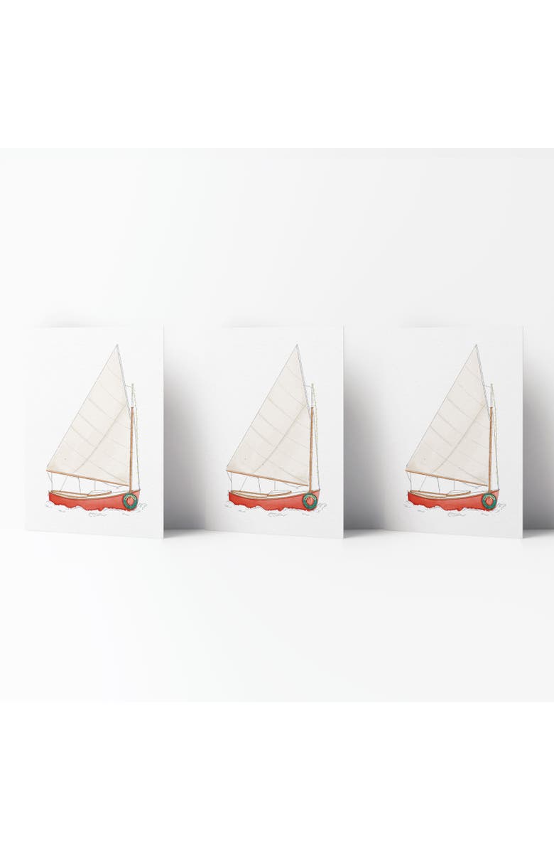 Ramus & Co Holiday Winter Greeting Cards "Holiday Sailboat", Main, color, Multi-Pack