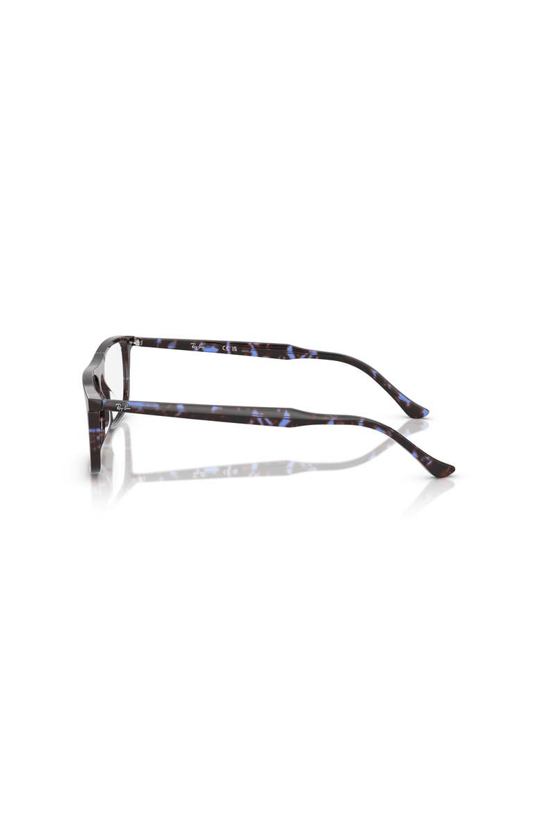 55mm Rectangle optical glasses, Alternate, color, Blue