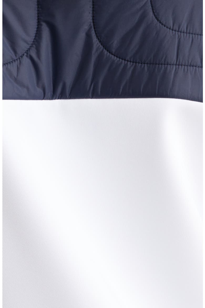 Martina Colorblock Quilted Hybrid Jacket, Alternate, color, NAVY