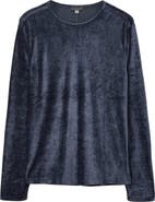 John Varvatos Sandro Long Sleeve Velvet Top