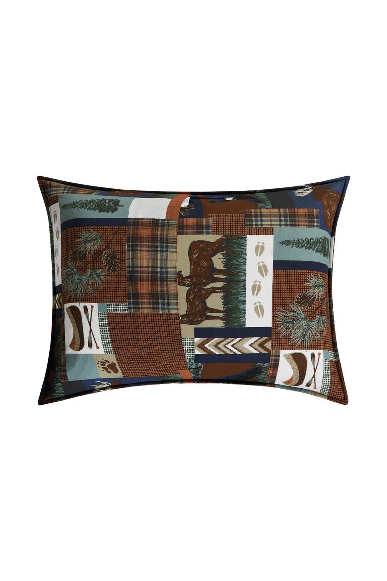 Rutherford Breeze Rustic Lodge Cotton Quilt  - Reversible and Machine Washable, Alternate, color, Blue