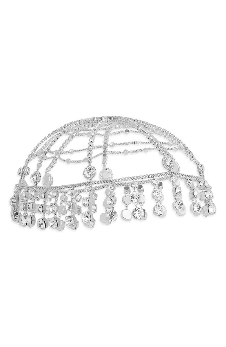 Rabanne Autres Crystal Embellished Headpiece, Main, color, Silver/ Crystal