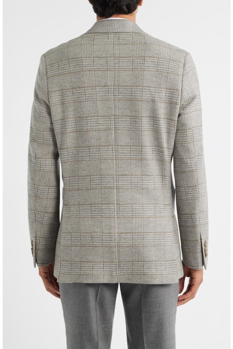 Hampton Tan Glen Check Knit Wool Sport Coat, Alternate, color, GREY