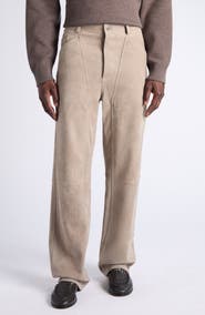 Bottega Veneta Suede Wide Leg Trousers