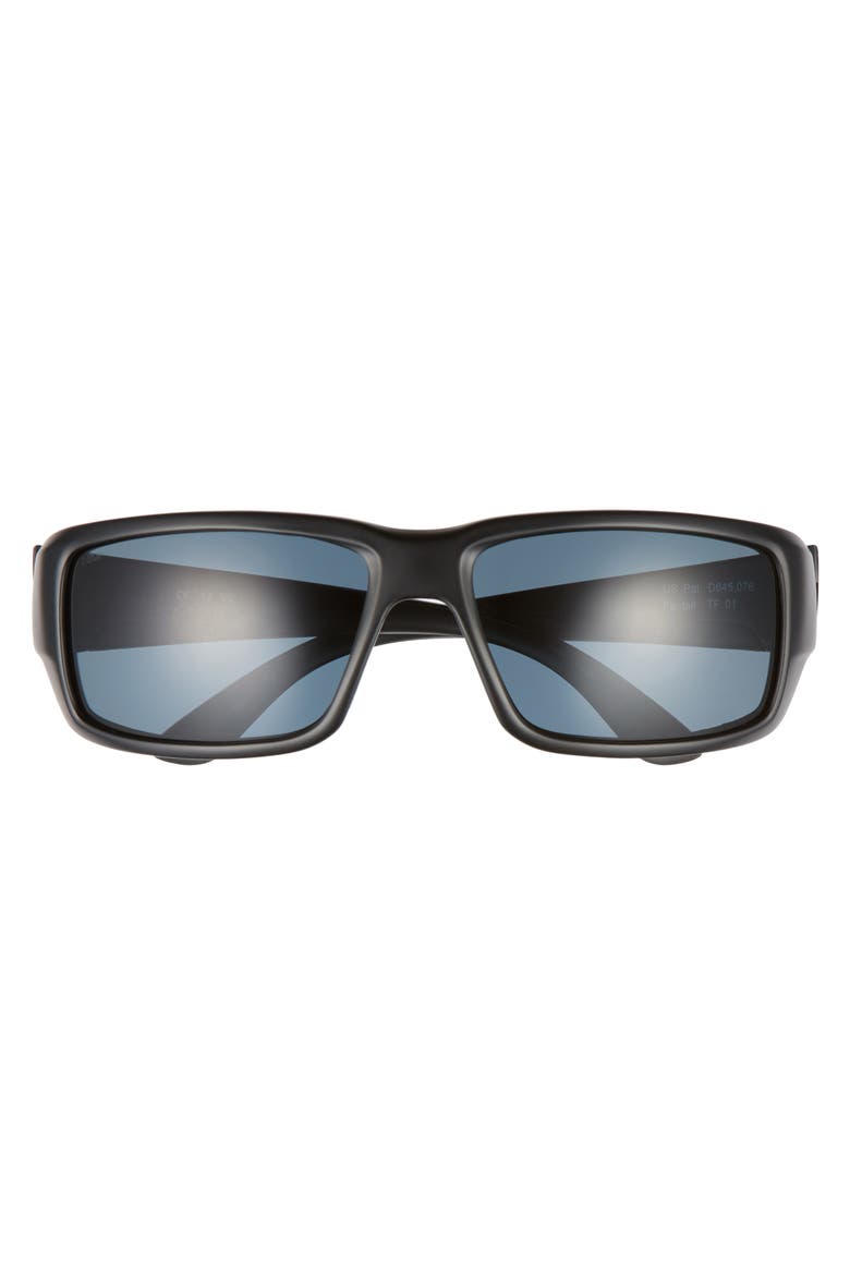Fantail 60mm Polarized Sunglasses, Alternate, color, BLACKOUT/ GREY