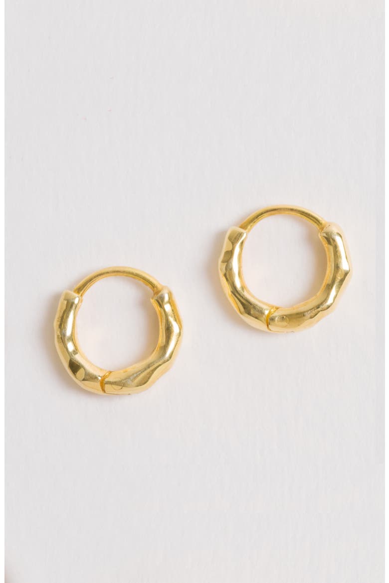 Gold Huggies Earrings, Alternate, color, Gold