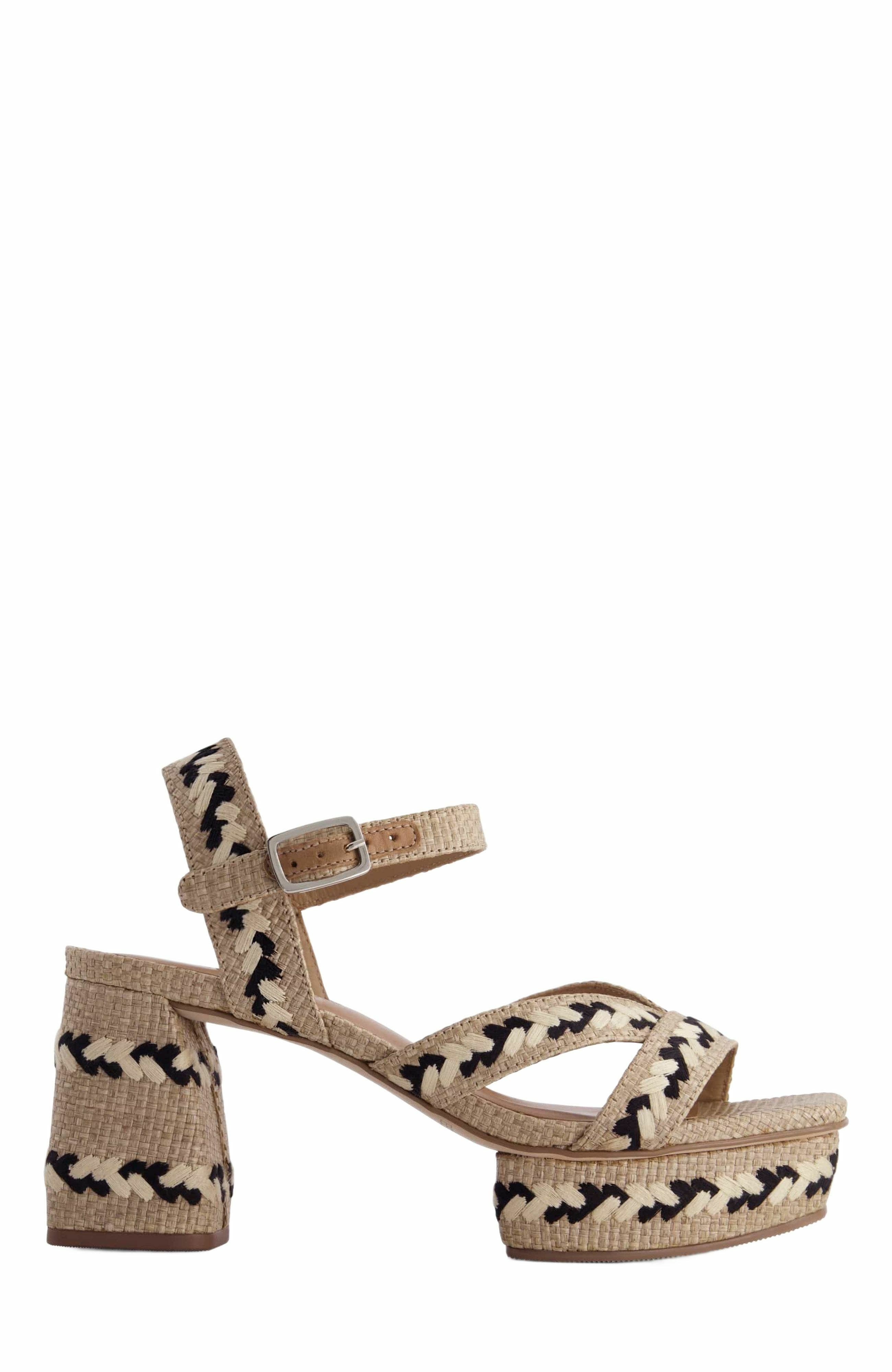 Bernardo Footwear Liana Embroidered Platform Sandal, Main, color, 