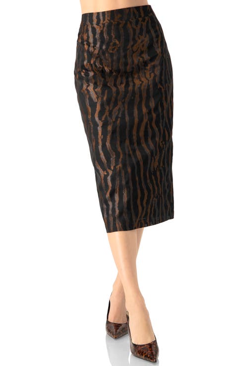 Midi Skirt with Back Slit