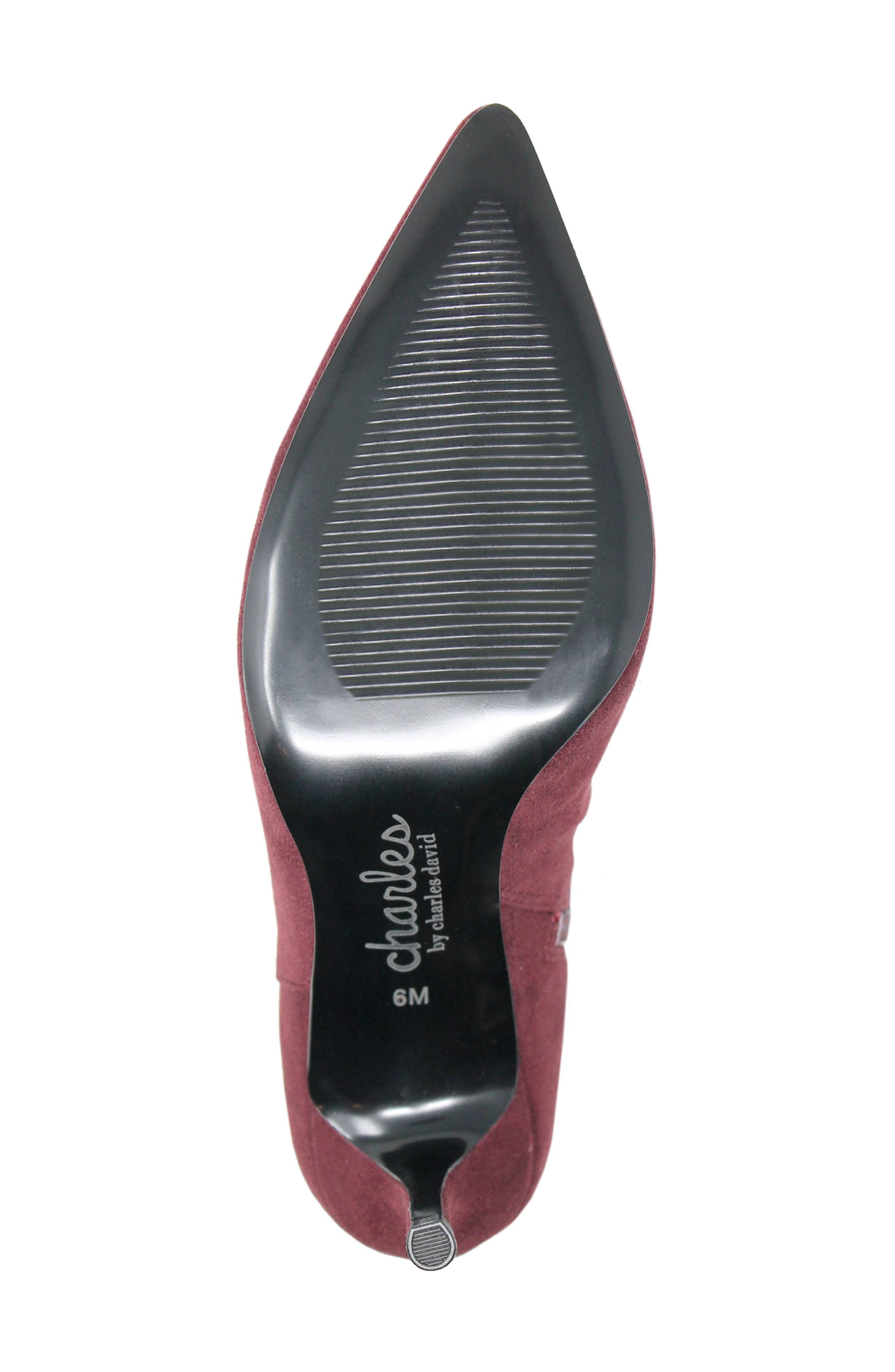 Accurate Bootie, Alternate, color, BURGUNDY SUEDE