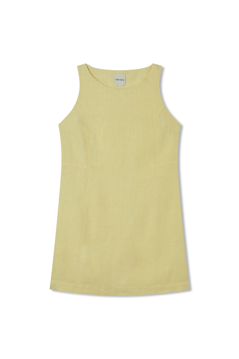 Augusta Dress, Main, color, BUTTER