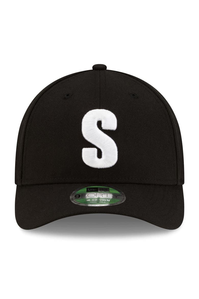 Men's New Era Navy Seattle Mariners Authentic Collection 9FORTY M-Crown Adjustable Hat, Alternate, color, Black