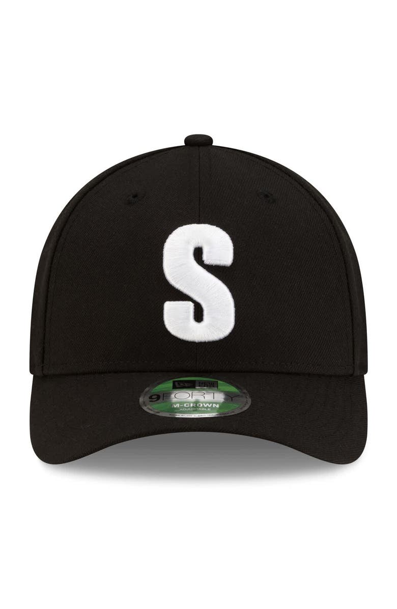 New Era Men's New Era Navy Seattle Mariners Authentic Collection 9FORTY M-Crown Adjustable Hat, Alternate, color, Black