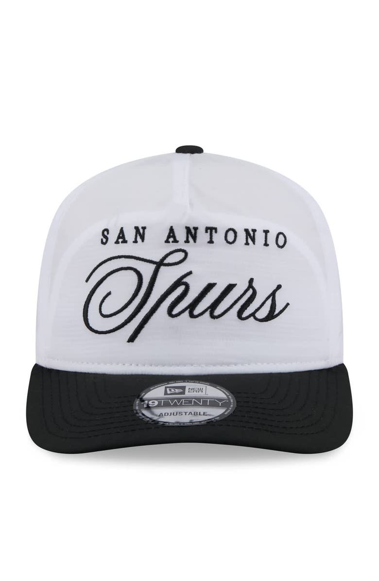 New Era Men's New Era White/Black San Antonio Spurs 2025 NBA Draft On-Stage Nylon 19TWENTY Adjustable Hat, Alternate, color, 