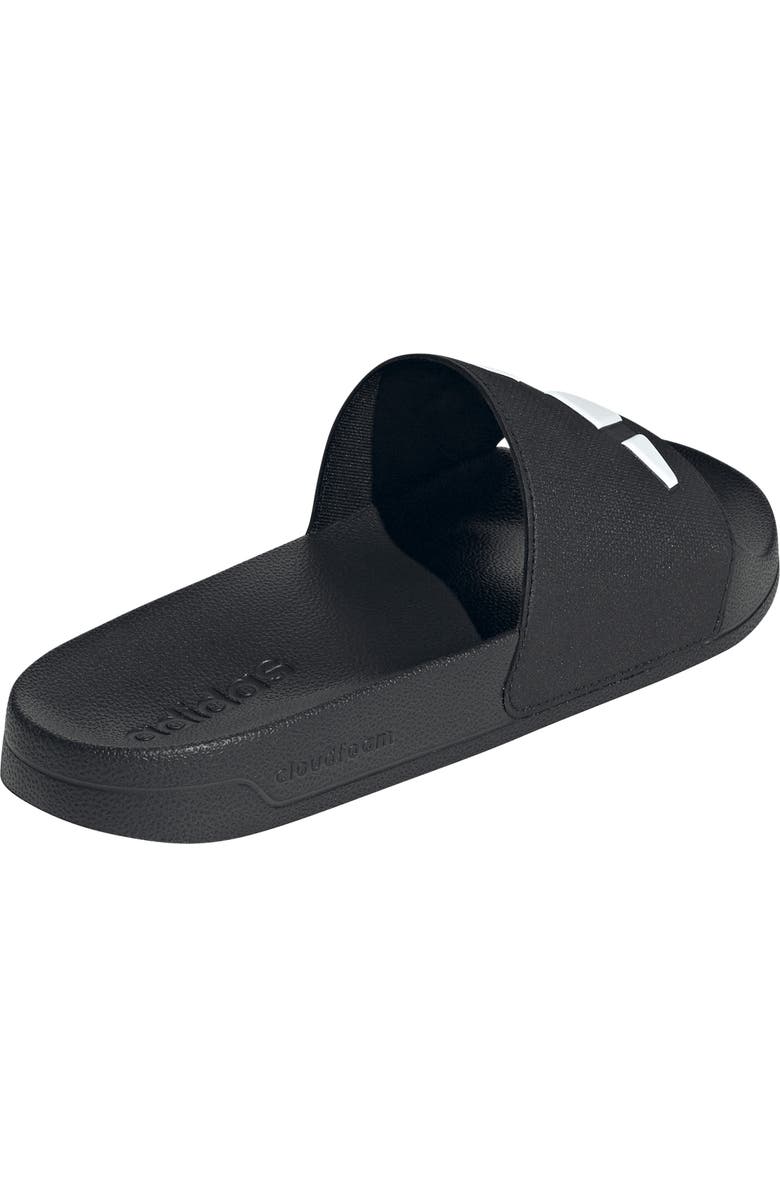 adidas Adilette Shower Slide, Alternate, color, Core Black/ White/ Core Black