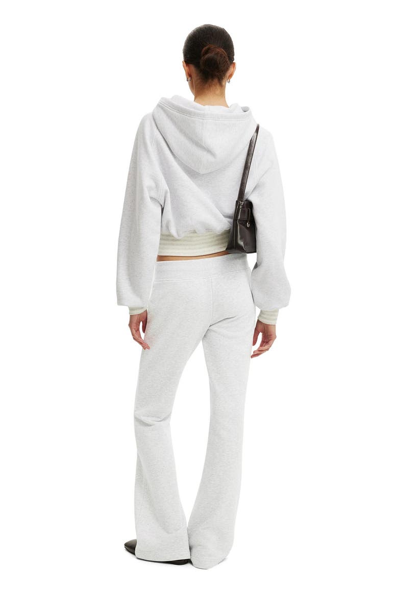 Women's Raglan Hoodie, Alternate, color, Light Grey Marle Stripe