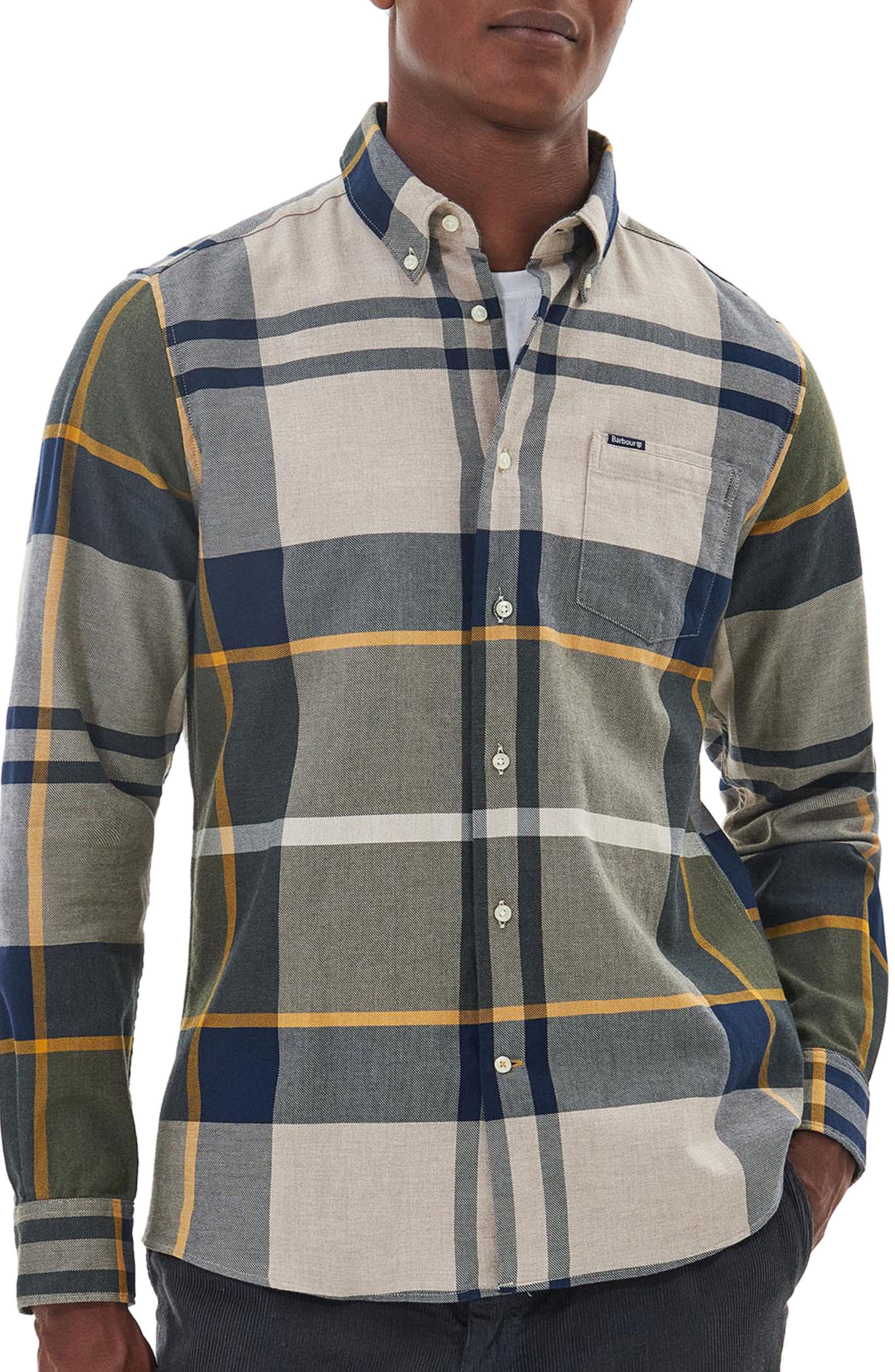 Dunoon Plaid Button-Down Shirt