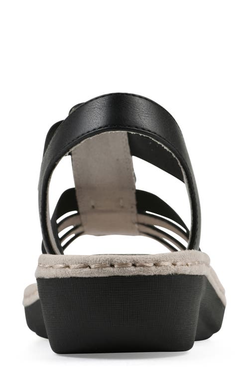 Cliffs By White Mountain Caselyn Sandal In Black Nubuck