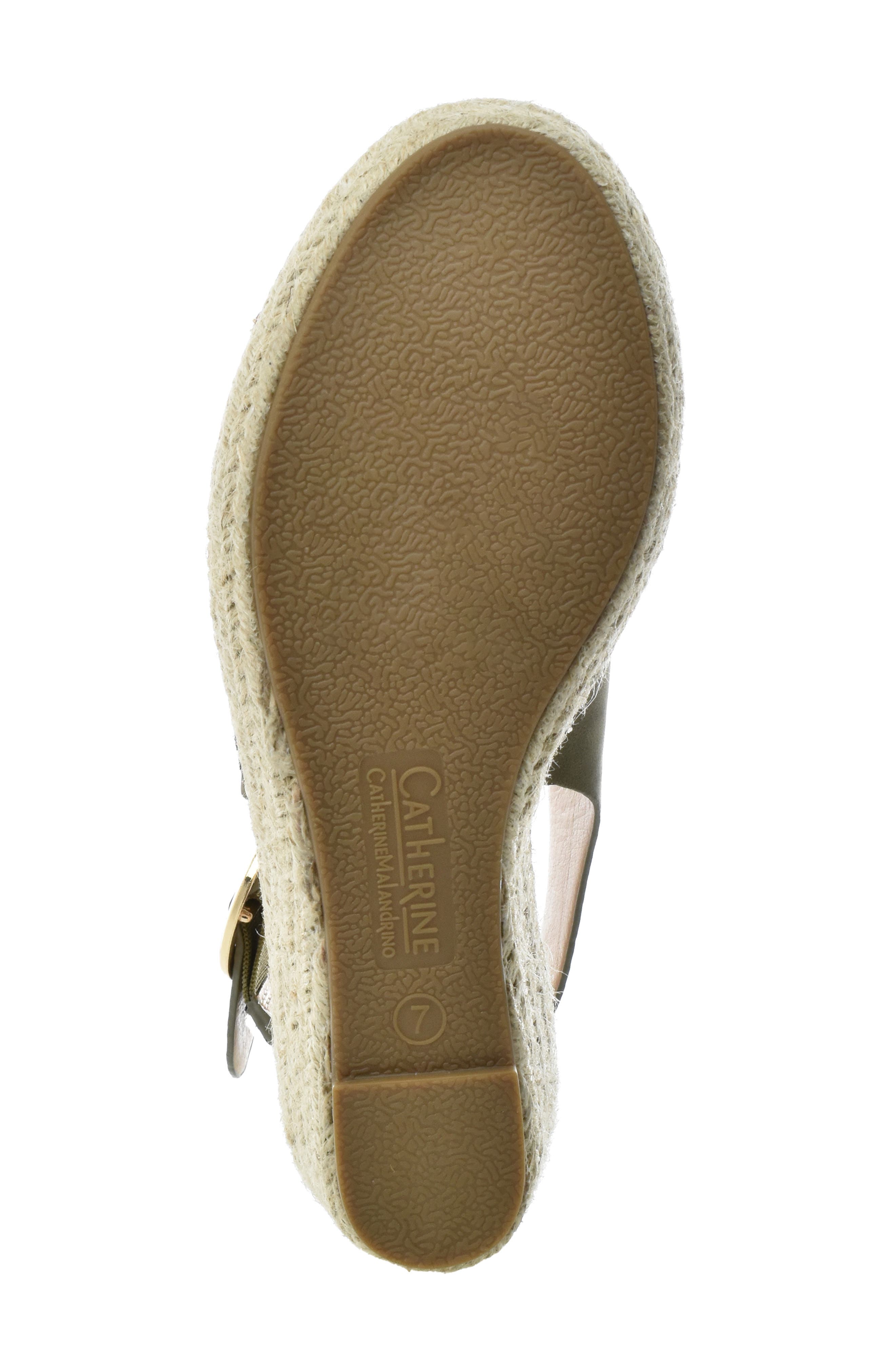 Catherine Catherine Malandrino Cirkly Espadrille Wedge Sandal, Alternate, color, 