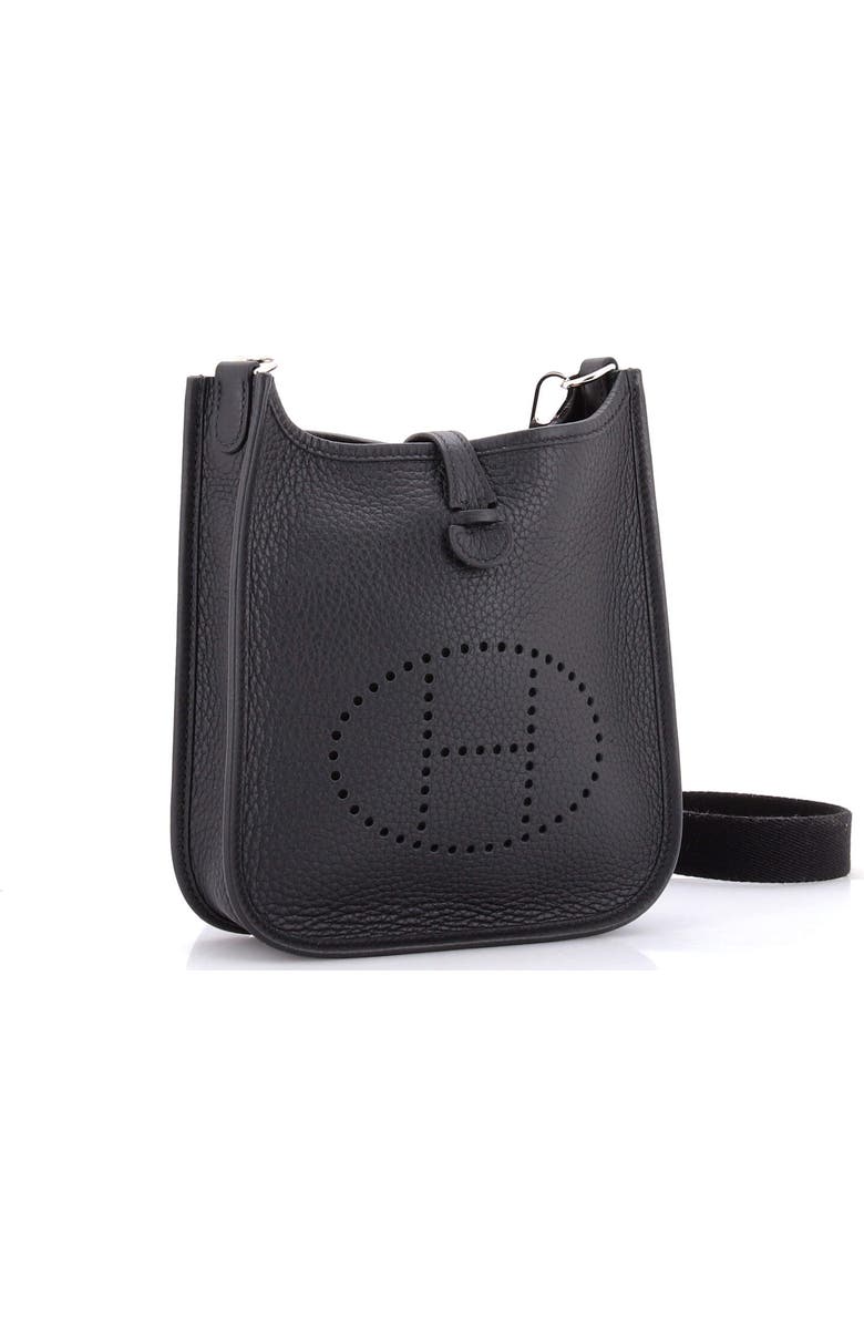 Pre-Owned Hermes Long Strap Evelyne Bag Clemence TPM, Alternate, color, Noir