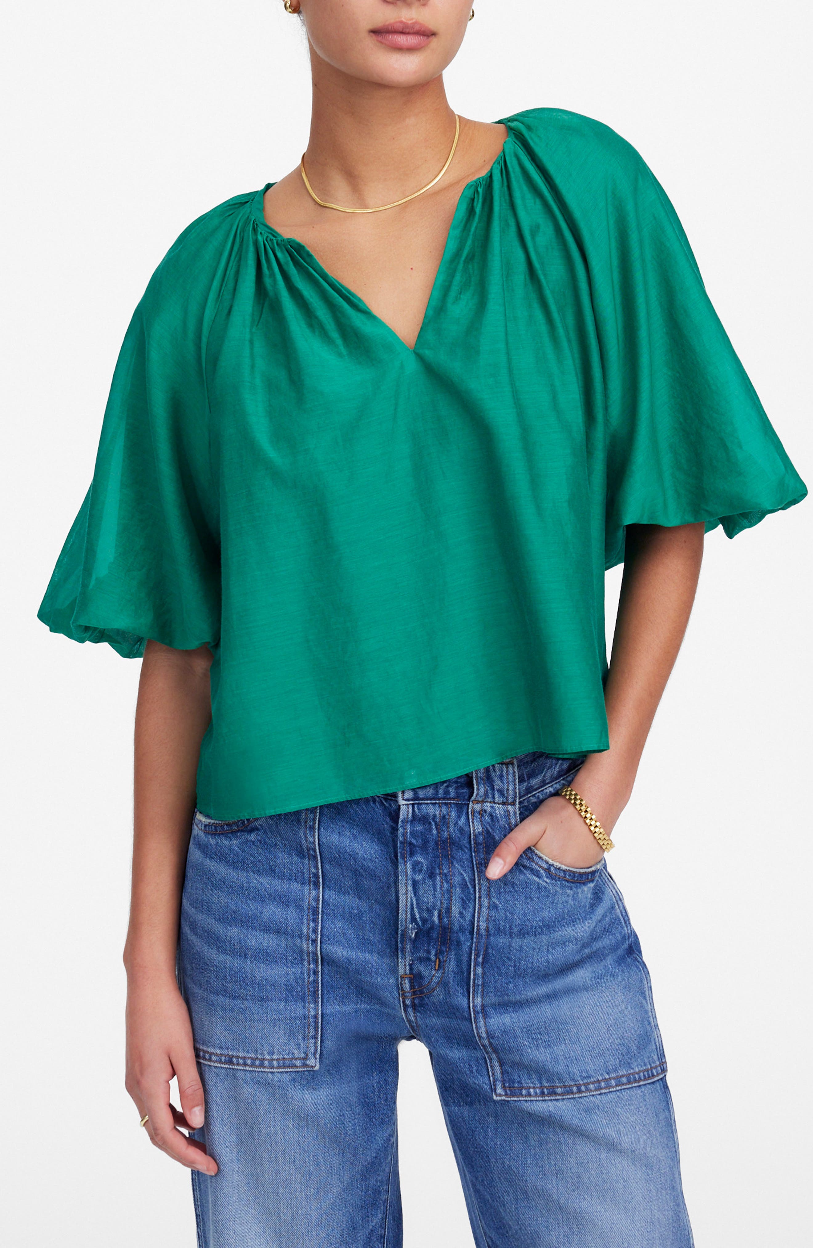Madewell Bubble Sleeve Top