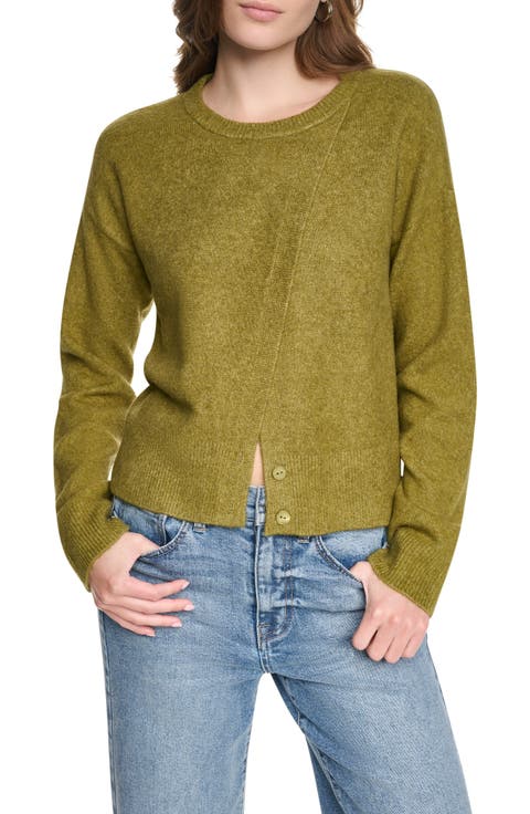 Asymmetric Crewneck Sweater