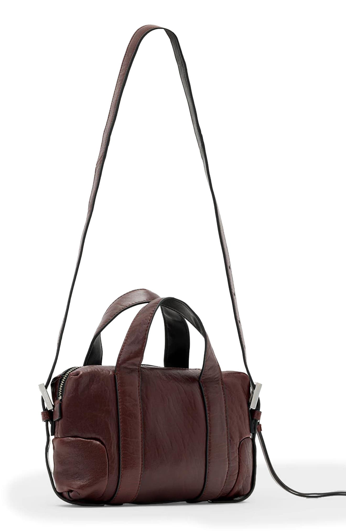 Ares G Compact Crossbody Bag, Alternate, color, PORT RED