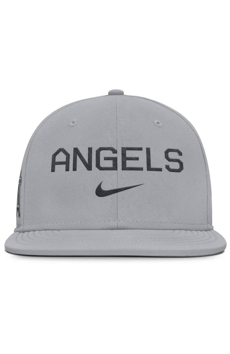 Nike Men's Nike Gray Los Angeles Angels True Performance Fitted Hat, Alternate, color, 