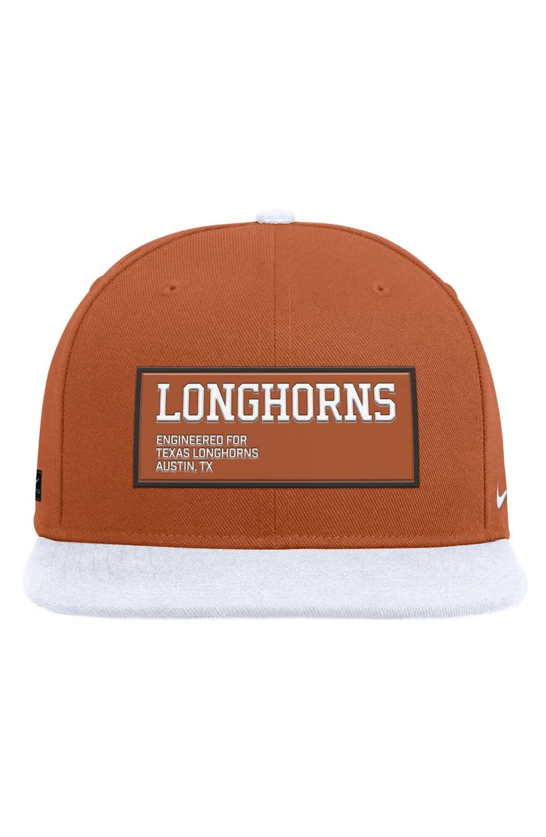 Nike Men's Nike Texas Orange/White Texas Longhorns 2025 On-Field Patch Pro Dri-FIT Snapback Hat, Alternate, color, Burnt Orange