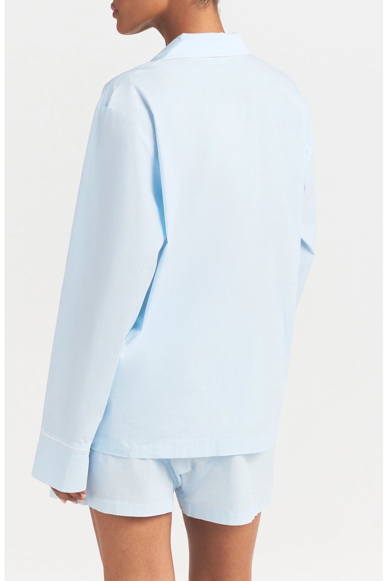 Cotton Poplin Boxer Sleep Set, Alternate, color, BABY BLUE CONTRAST