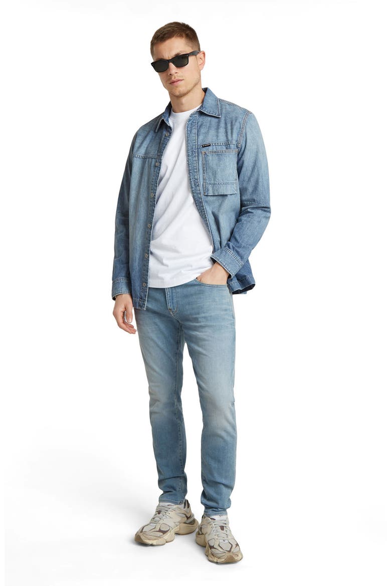 Revend Skinny Jeans, Alternate, color, LIGHT INDIGO AGED