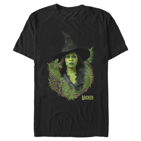Men's Wicked For Good Elphaba Forest Portrait  Graphic T-Shirt