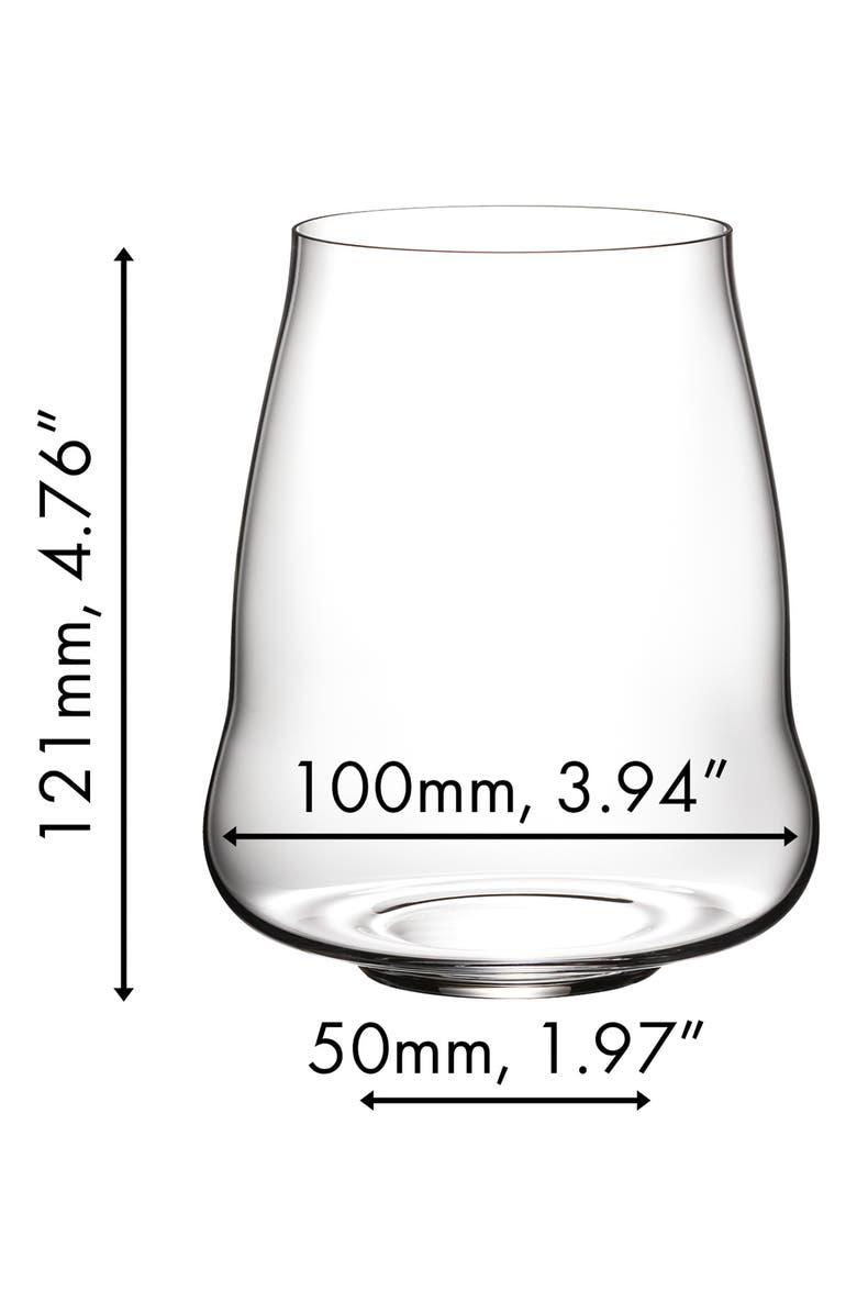 Riedel Set of 2 Stemless Wings Pinot Noir Glasses, Alternate, color,