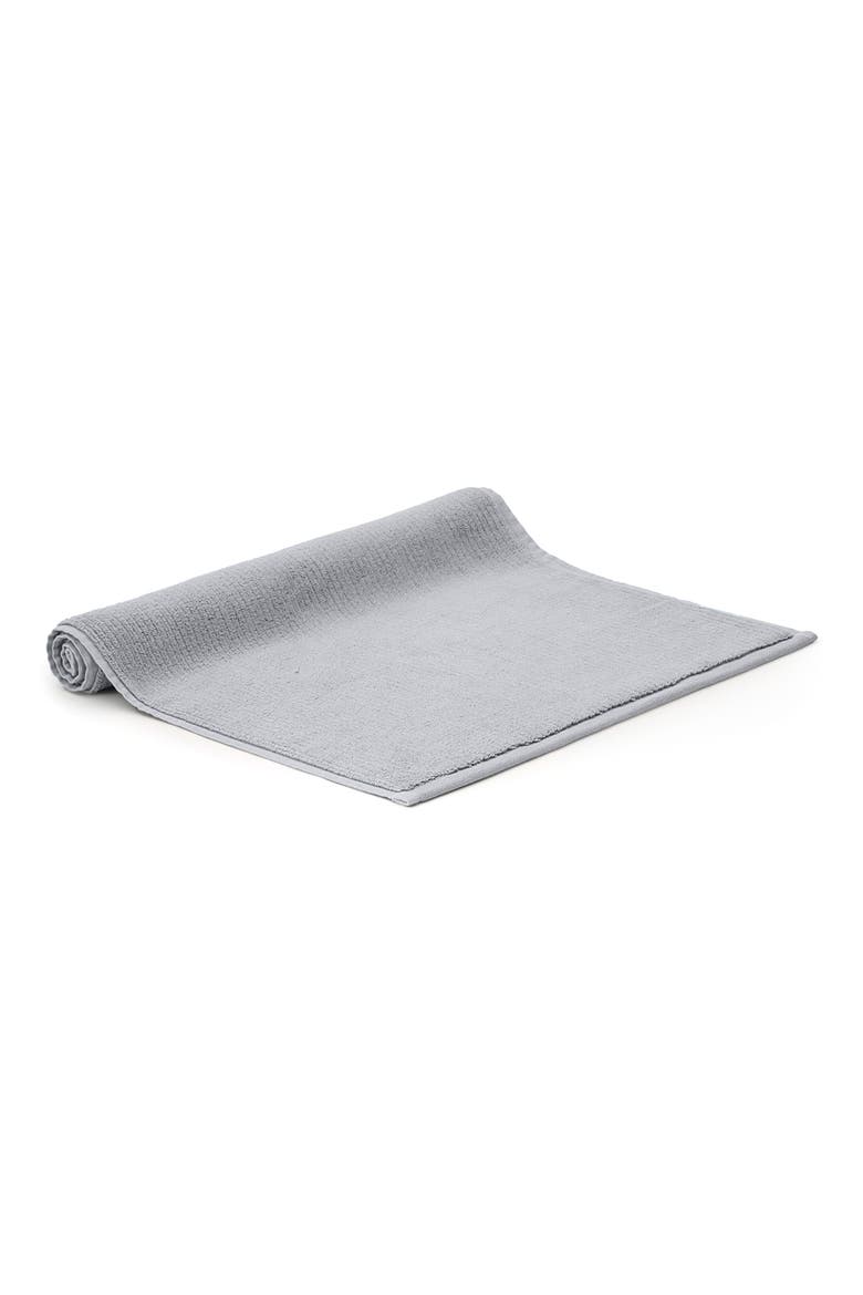 Ribbed Organic Cotton Bath Mat, Main, color, SHORE
