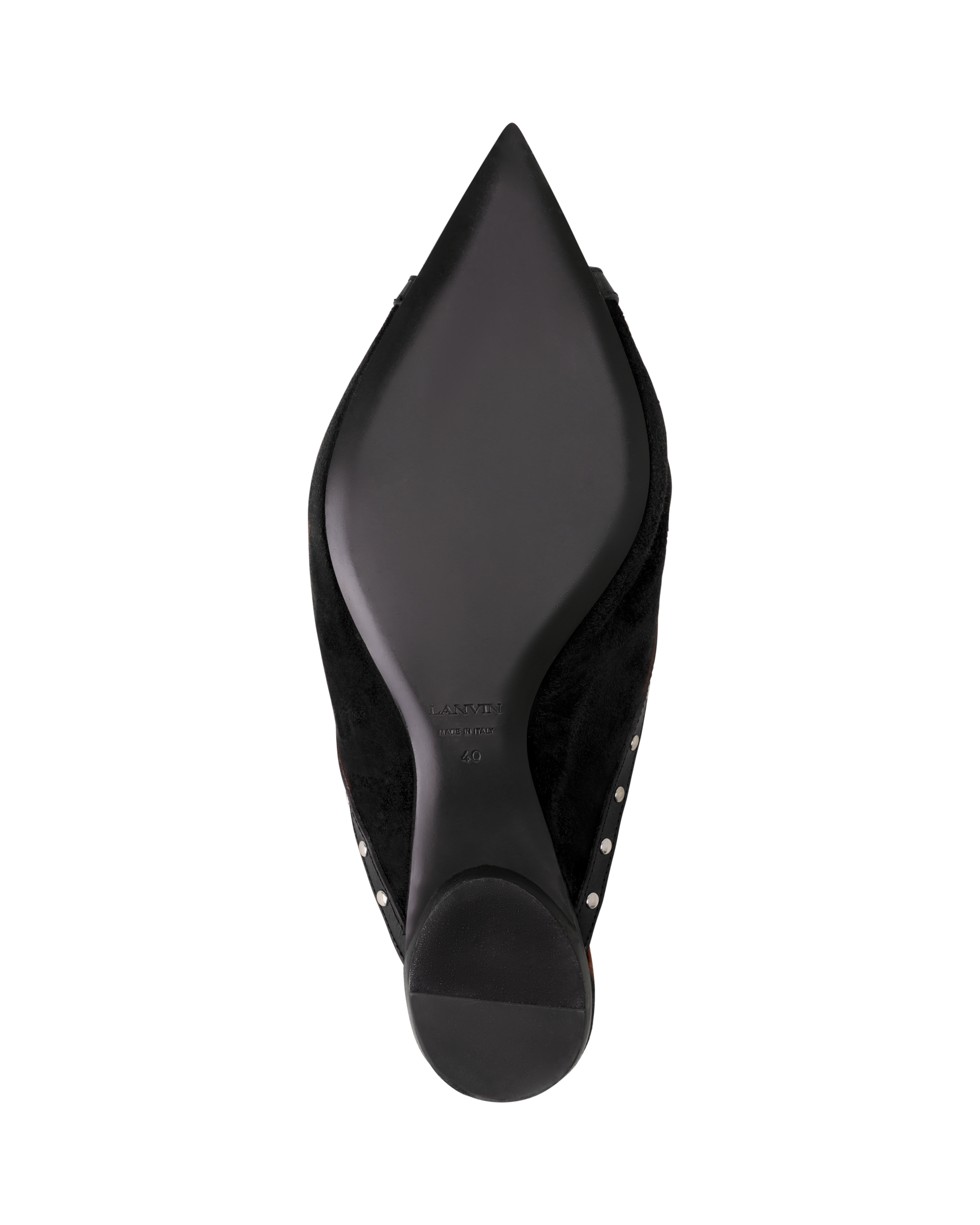 Lanvin Eclipse Arch Flat Mule, Alternate, color, Black