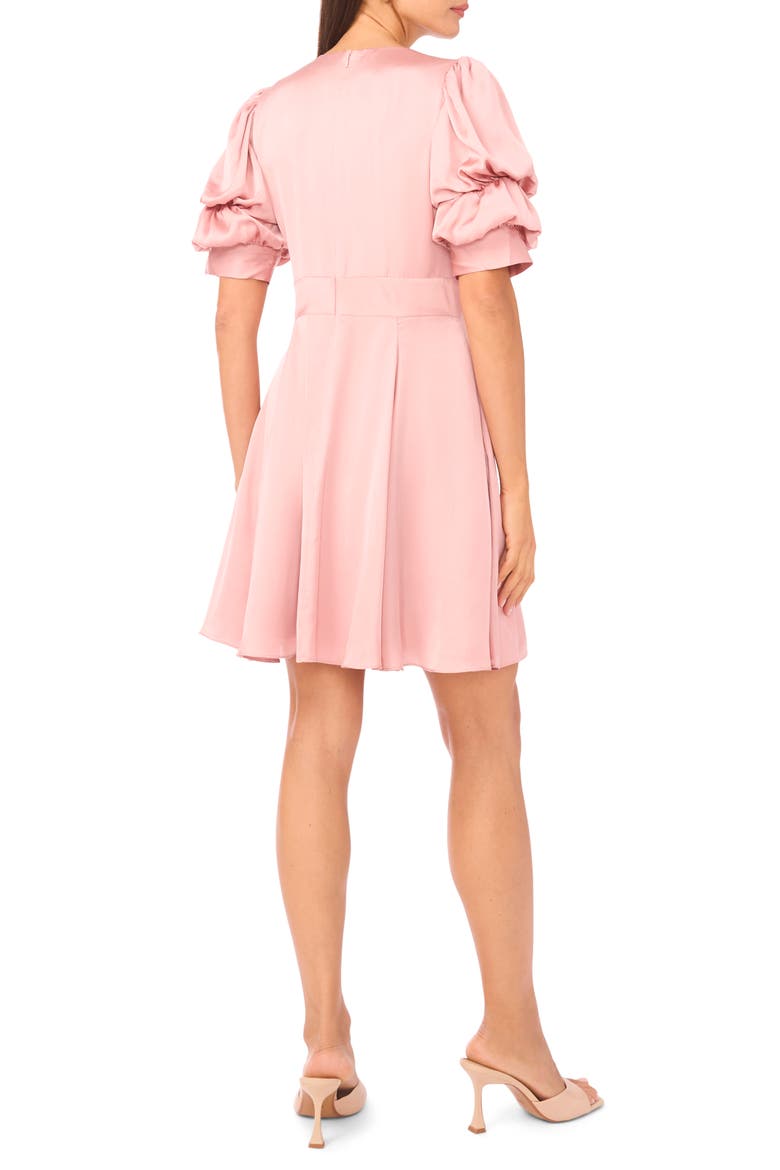 Puff Sleeve Minidress, Alternate, color, PALE BLUSH