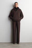 COS Boiled Merino Wool Wide-Leg Pants
