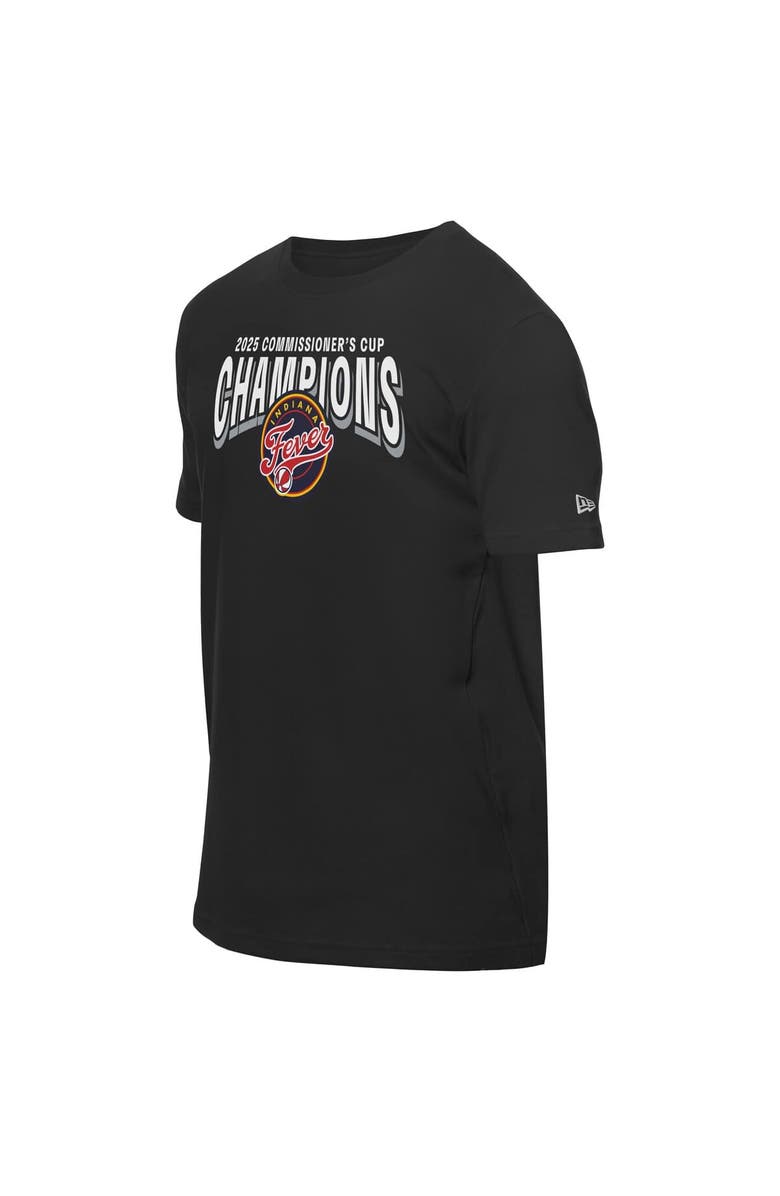 New Era Unisex New Era  Black Indiana Fever 2025 WNBA Commissioner's Cup Champions T-Shirt, Alternate, color, Black