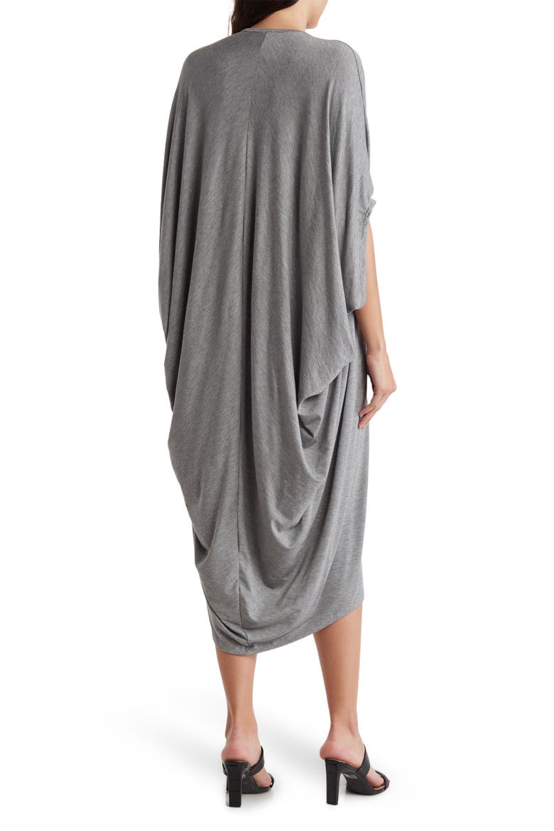 Batwing Sleeve Caftan Dress, Alternate, color, HEATHER GREY