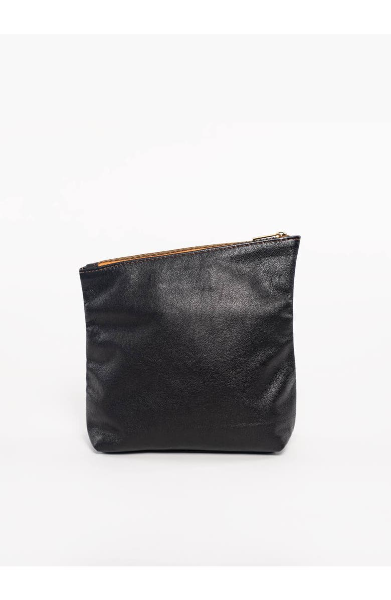 Deux Mains Asymmetric Makeup Bag, Alternate, color, Black