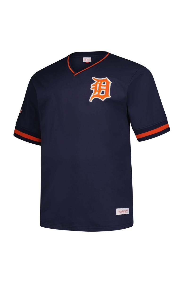 Mitchell & Ness Men's Mitchell & Ness Navy Detroit Tigers Big & Tall V-Neck T-Shirt, Alternate, color, 
