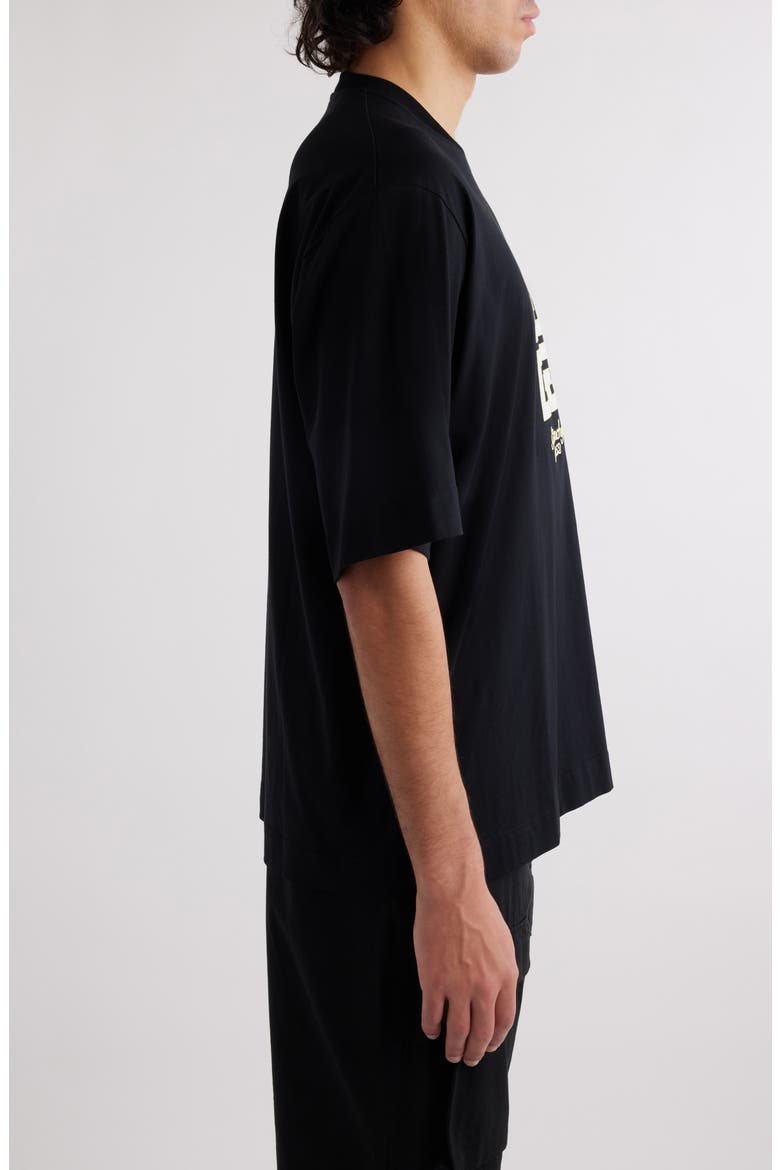 New Studio Fit Oversize Logo Graphic T-Shirt, Alternate, color, BLACK