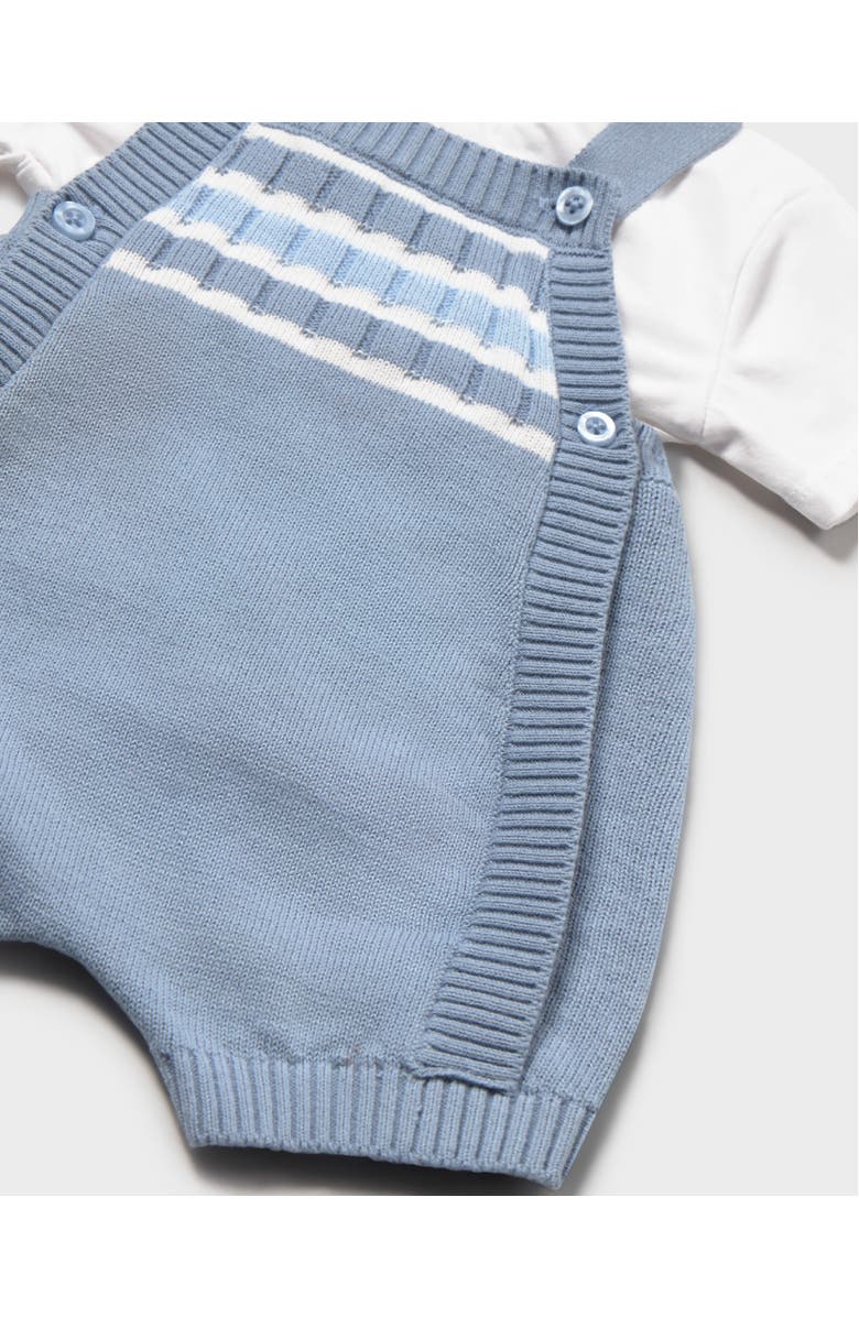 Mayoral Knitted Romper with Straps, Alternate, color, Blue