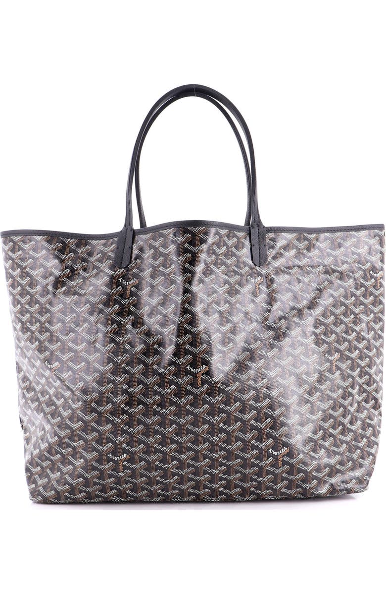 Pre-Owned Goyard Saint Louis Tote Coated Canvas GM, Alternate, color, Black