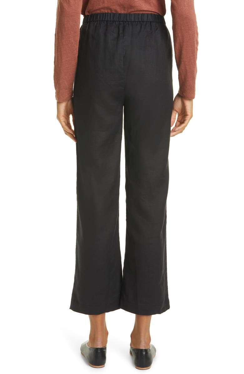 Eileen Fisher Straight Leg Organic Linen Ankle Pants, Alternate, color,
