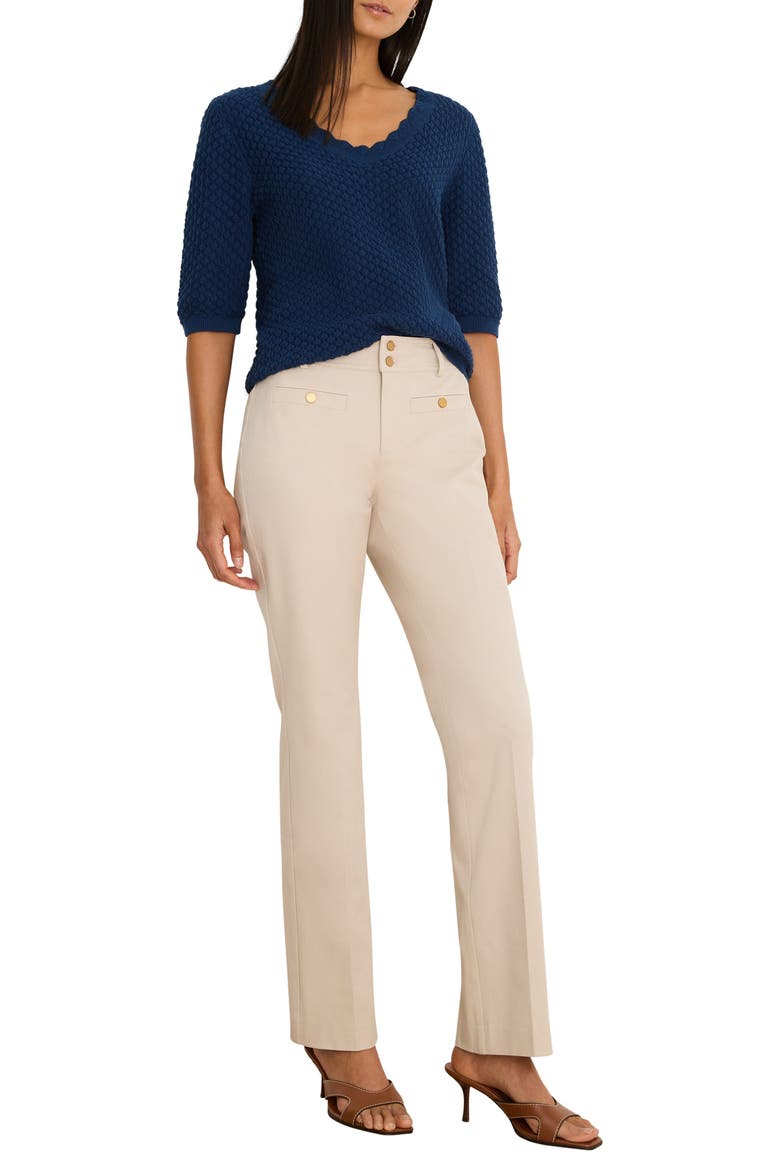 Scallop Textured Sweater, Alternate, color, RICH INDIGO