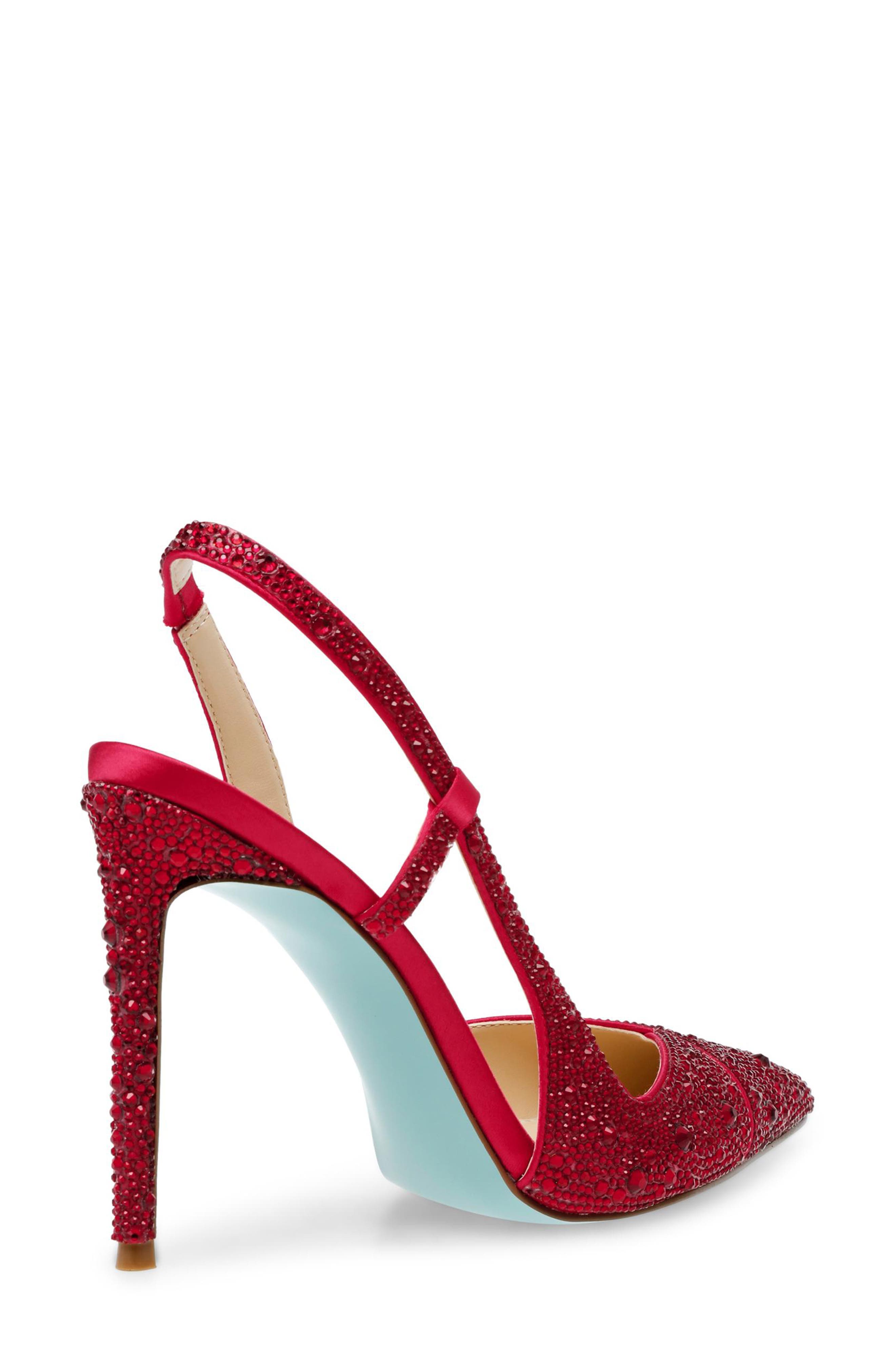 Rocky Embellished Half d'Orsay Pump, Alternate, color, RED