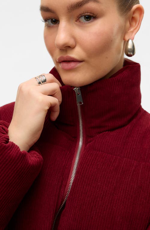 Vero Moda Debra Short Jacket In Burgundy