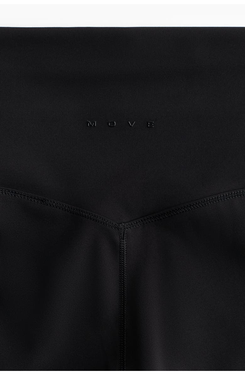 H&M Sports Hotpants With Sculptmove, Alternate, color, Black